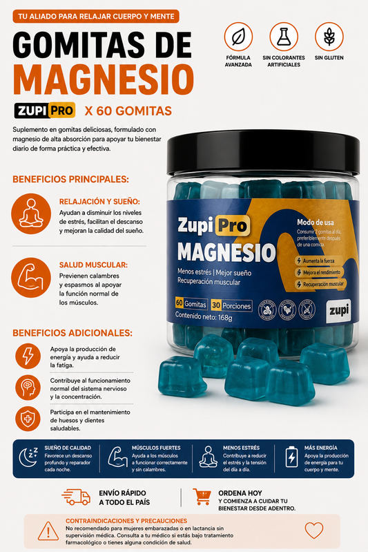Gomas De Magnesio x 60 unidades