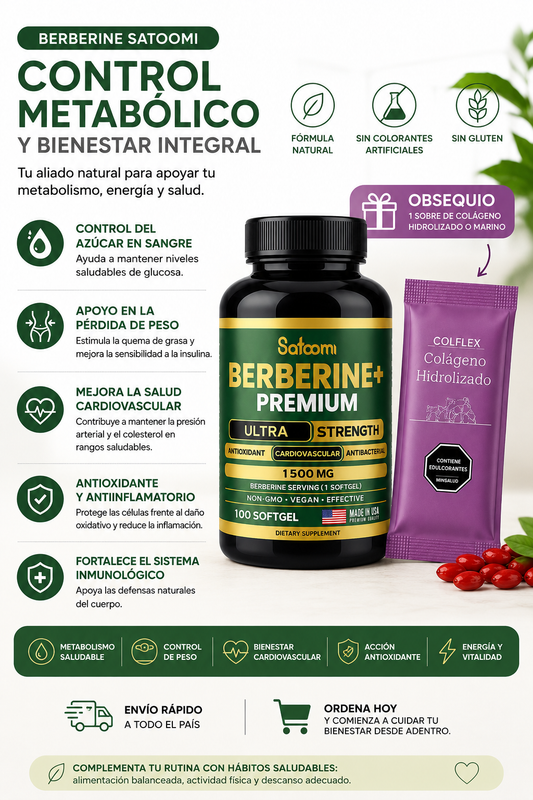 Berberine S x1 +Obsequio Sobre colageno