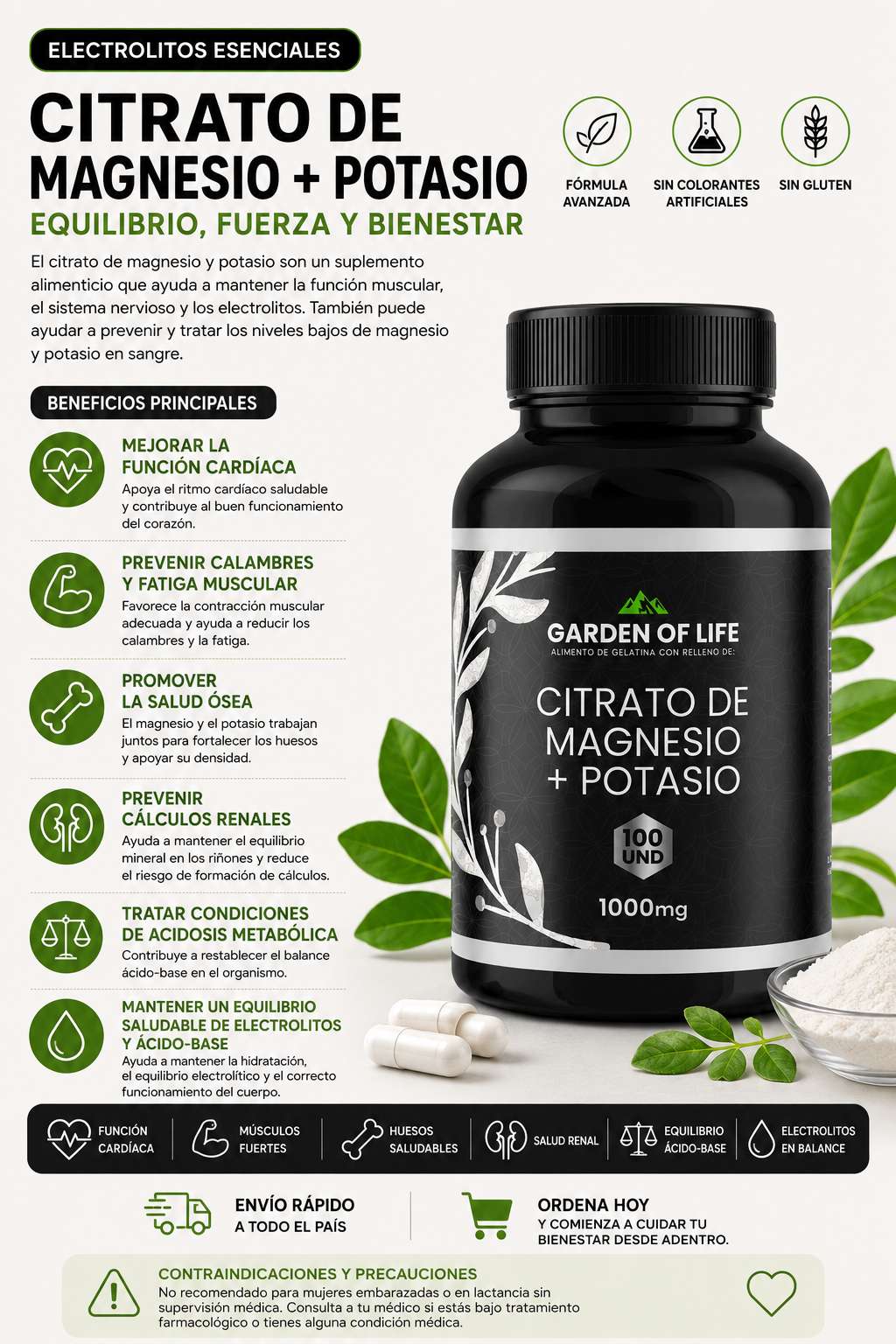 Citrato de magnesio+ potasio (Con Registro Invima)