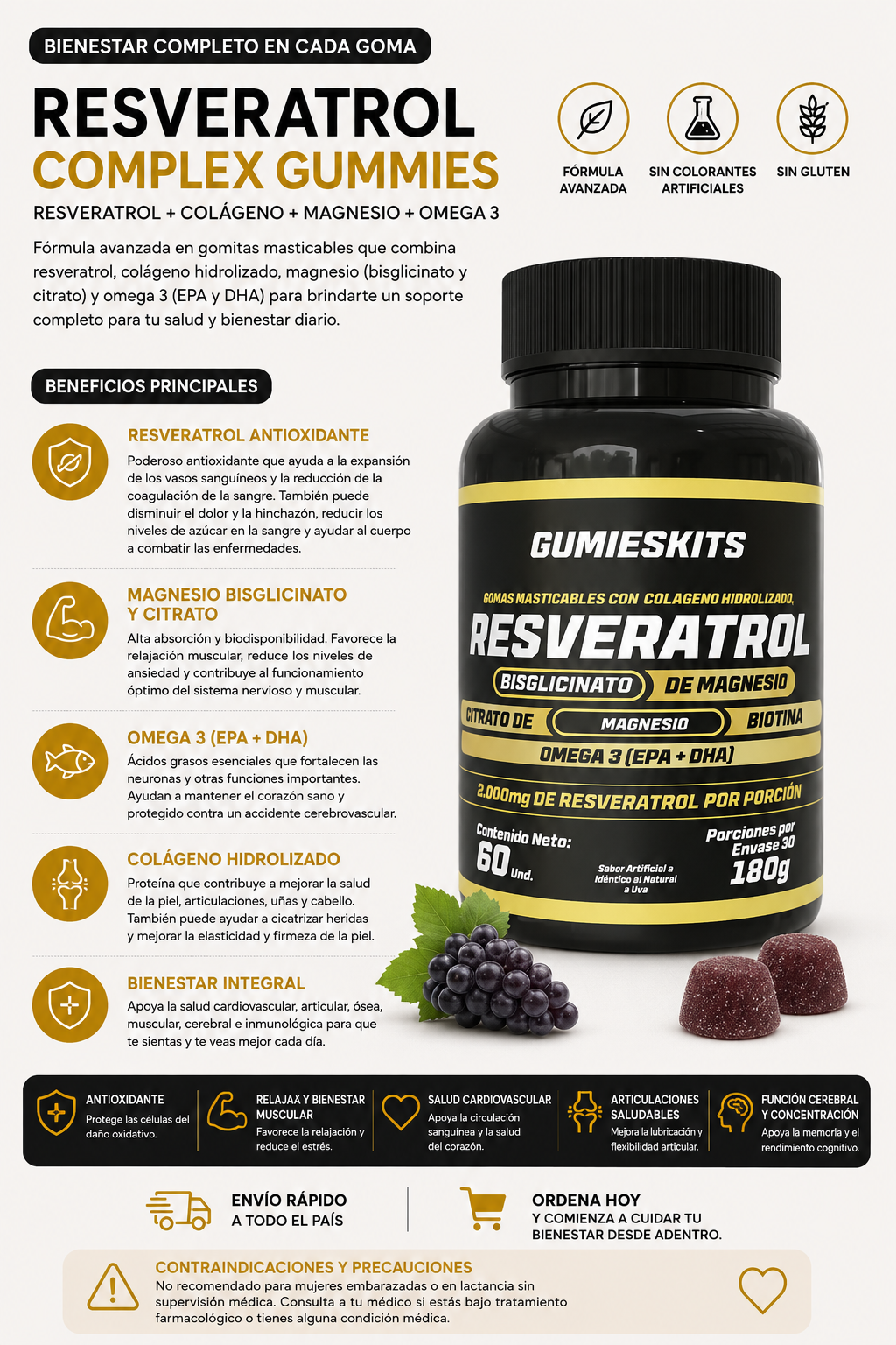 GOMAS DE RESVERATROL