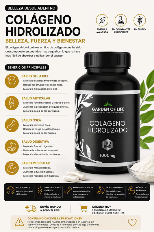 COLAGENO HIDROLIZADO GARDEN OF LIFE