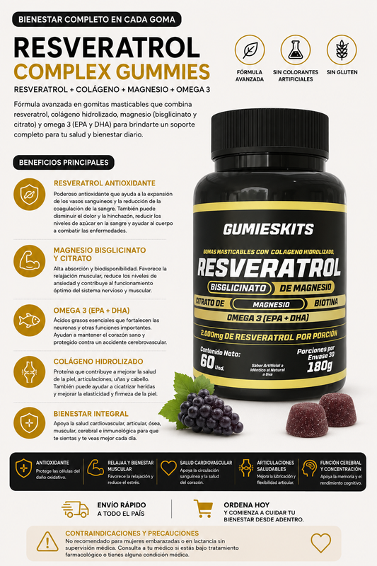 GOMAS DE RESVERATROL
